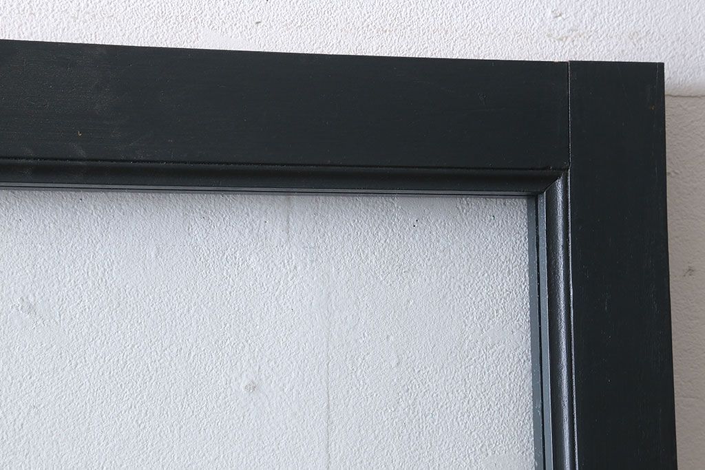 ペイント家具　シックな雰囲気漂うガラス戸(引き戸)2枚組