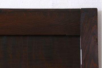 和製アンティーク　レア物　凝ったデザインが目を引くヒノキ材の板戸(引き戸)2枚組