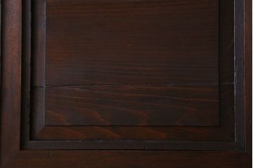 和製アンティーク　レア物　凝ったデザインが目を引くヒノキ材の板戸(引き戸)2枚組