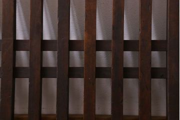 明治大正期　上品な佇まいのアンティークパーテーション(衝立、帳場格子)(2)