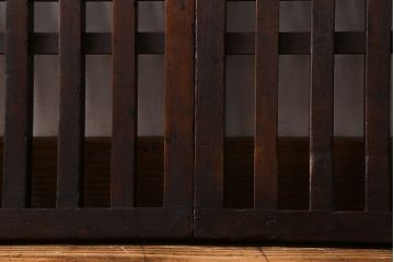 明治大正期　上品な佇まいのアンティークパーテーション(衝立、帳場格子)(2)