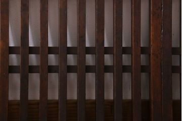明治大正期　上品な佇まいのアンティークパーテーション(衝立、帳場格子)(2)