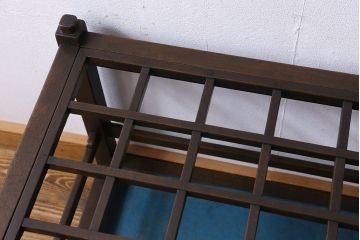 アンティーク雑貨　和製アンティーク　マス目のデザインが珍しい傘立て(1)