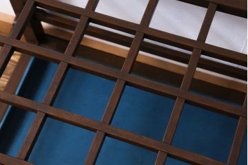 アンティーク雑貨　和製アンティーク　マス目のデザインが珍しい傘立て(2)