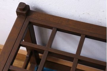 アンティーク雑貨　和製アンティーク　マス目のデザインが珍しい傘立て(2)