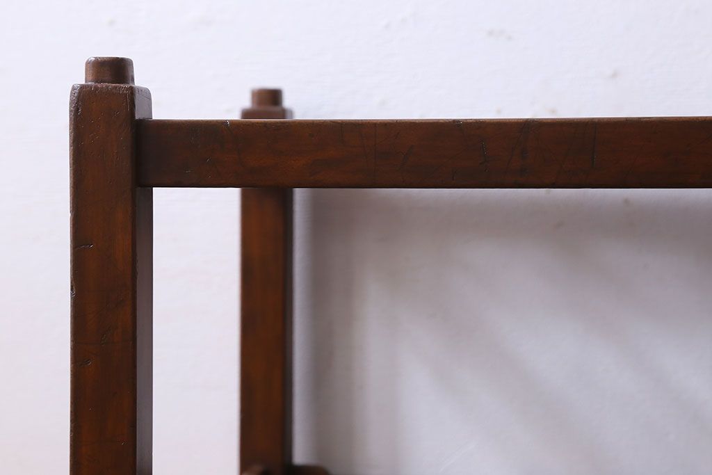 アンティーク雑貨　和製アンティーク　マス目のデザインが珍しい傘立て(2)