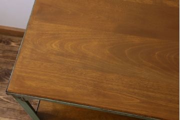 ヴィンテージ家具　フランスビンテージ　オリジナルペイント　シャビーな雰囲気が魅力的なラック(陳列棚、飾り棚)
