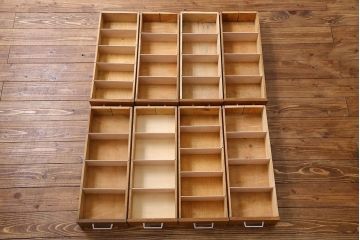 ヴィンテージ家具　フランスビンテージ　オリジナルペイント　収納力抜群のチェスト(ドロワー)