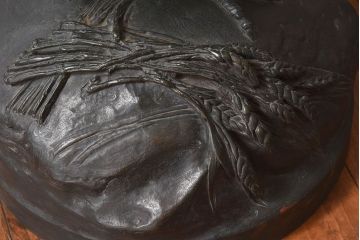 アンティーク雑貨　フランスアンティーク F.BARBEDIENNE　A.Cain　ブロンズ像(ニワトリ像、動物像)