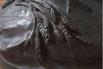 アンティーク雑貨　フランスアンティーク F.BARBEDIENNE　A.Cain　ブロンズ像(ニワトリ像、動物像)