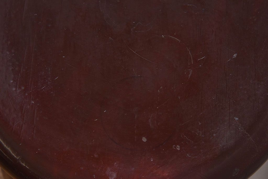 アンティーク雑貨　和製アンティーク　大正昭和期の古い木製スツール(丸椅子、チェア、花台)