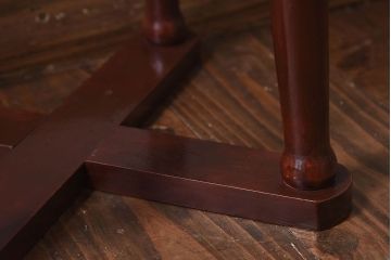 アンティーク雑貨　和製アンティーク　大正昭和期の古い木製スツール(丸椅子、チェア、花台)