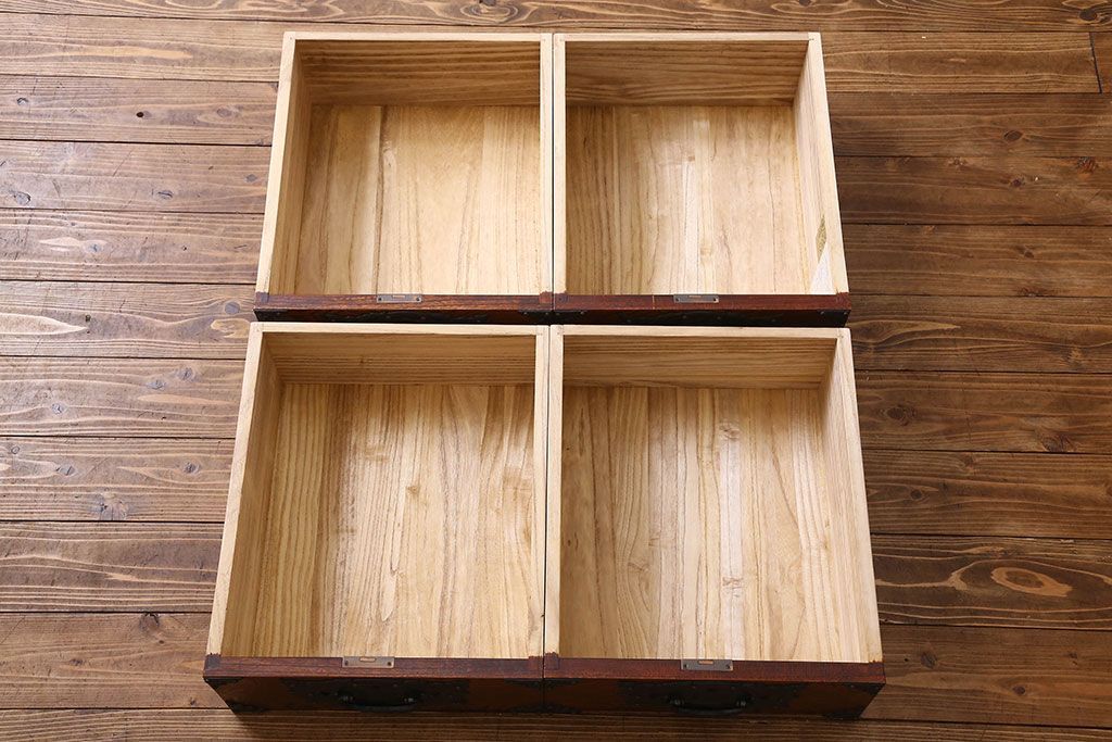 中古　伝統民芸家具　岩谷堂　NO.720　幅広で存在感のある白鳥2号横長箪笥(チェスト)(定価約63万円)