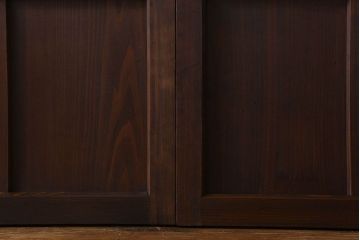 和製アンティーク　深みのある木味が魅力的な板戸(窓、引き戸)4枚組