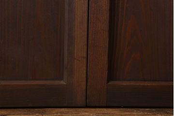 和製アンティーク　深みのある木味が魅力的な板戸(窓、引き戸)4枚組