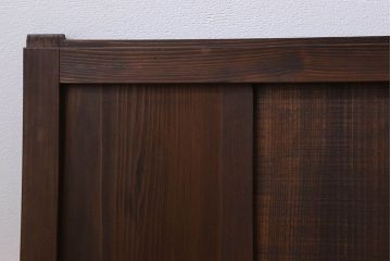 和製アンティーク　深みのある木味が魅力的な板戸(窓、引き戸)4枚組