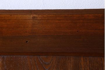 和製アンティーク　鍵付き　大振りなサイズで存在感を放つ総ケヤキ材の蔵戸(引き戸、玄関戸)