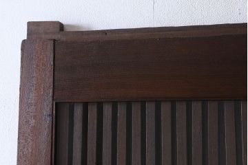 【Y様ご成約分】和製アンティーク　クリアガラス入り　明治大正期の格子蔵戸(引き戸、建具、玄関戸)
