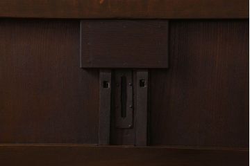 【Y様ご成約分】和製アンティーク　クリアガラス入り　明治大正期の格子蔵戸(引き戸、建具、玄関戸)