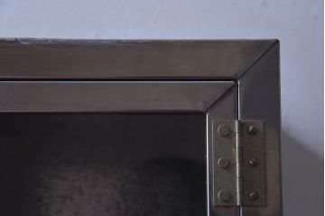 レトロ家具　昭和レトロ　SATO(佐藤産業)　小さなブリキガラスケース(ショーケース、収納箱)