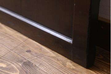 明治期　モダンな雰囲気漂うアンティーク帯戸(板戸、引き戸)