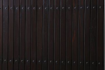 和製アンティーク　細かな縦桟が美しい平格子戸(引き戸、建具)2枚組