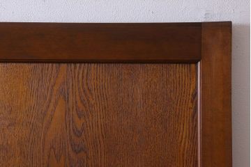 昭和レトロ　鏡板タモ材　味わいのある木味の板戸(引き戸、建具)