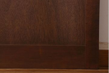 昭和レトロ　鏡板タモ材　味わいのある木味の板戸(引き戸、建具)