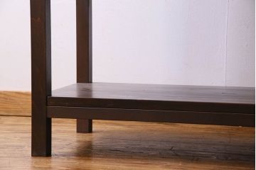 アンティーク家具　和製アンティーク　棚・脚付き　深みのある色合いの時代箪笥サイドボード(脚付きチェスト、衣装箪笥)