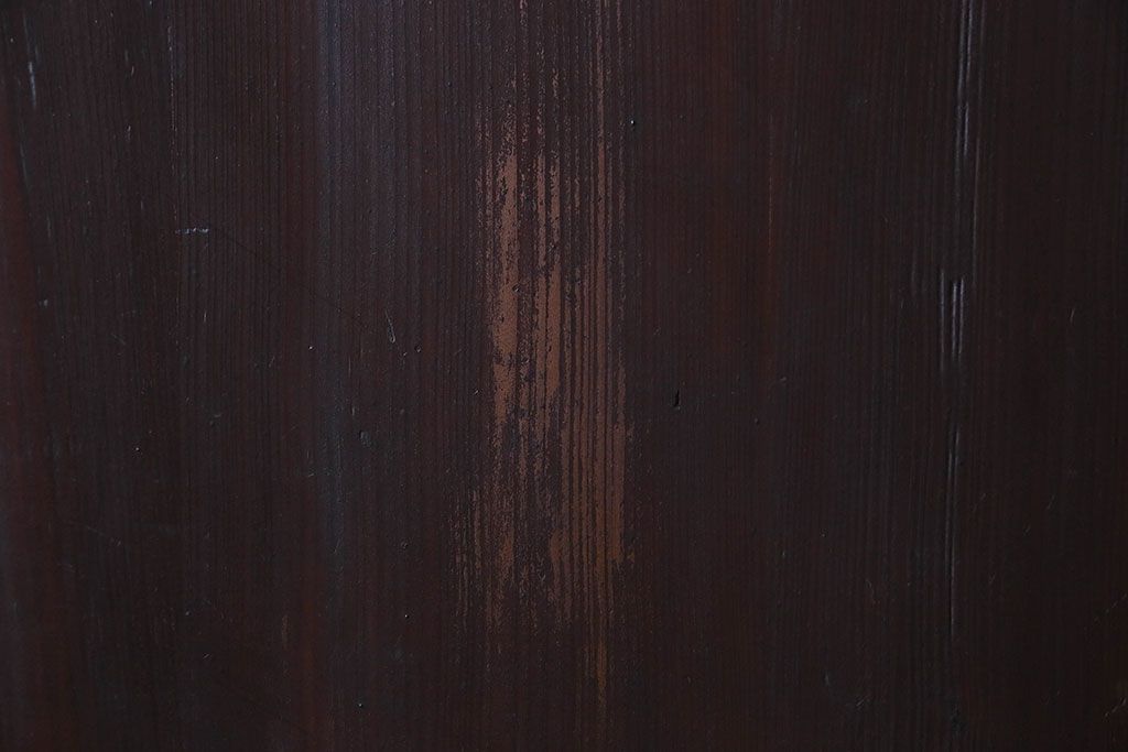 明治大正期　古い木製アンティーク帯戸(板戸、引き戸)2枚