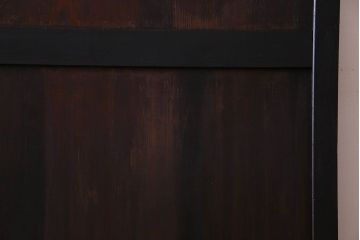 明治大正期　古い木製アンティーク帯戸(板戸、引き戸)2枚