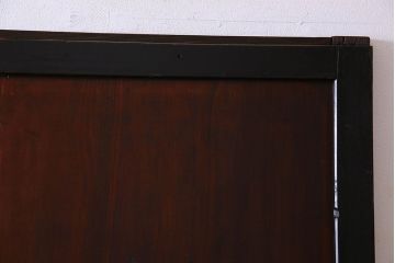 明治大正期　古い木製アンティーク帯戸(板戸、引き戸)2枚