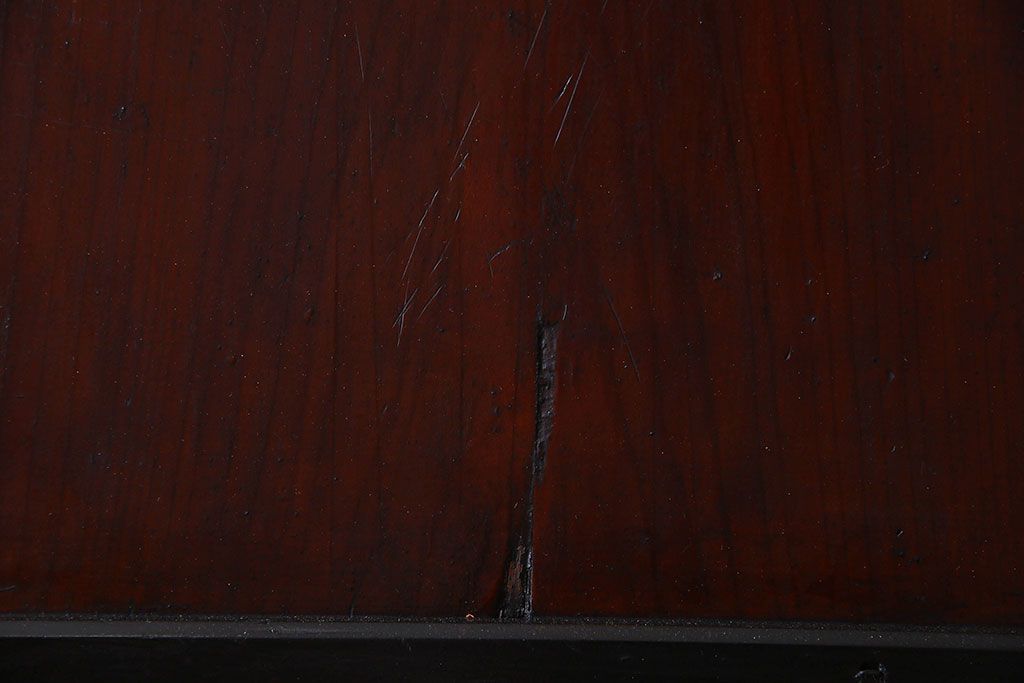 明治大正期　古い木製アンティーク帯戸(板戸、引き戸)2枚