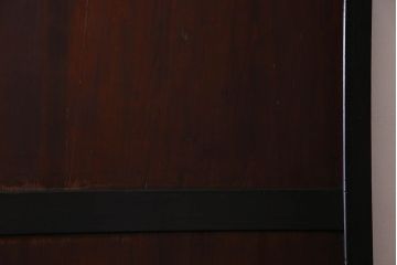 明治大正期　古い木製アンティーク帯戸(板戸、引き戸)2枚