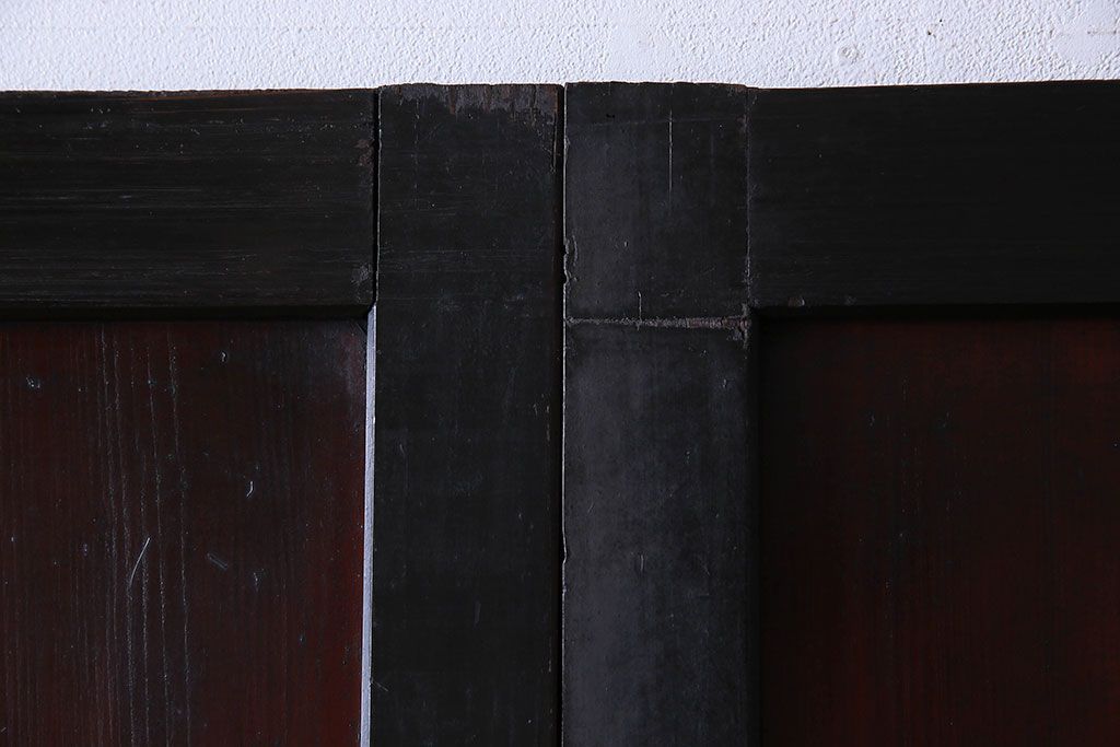 【S様ご成約済み・ご決済用】明治期　古い木製アンティーク帯戸(板戸、引き戸)3枚