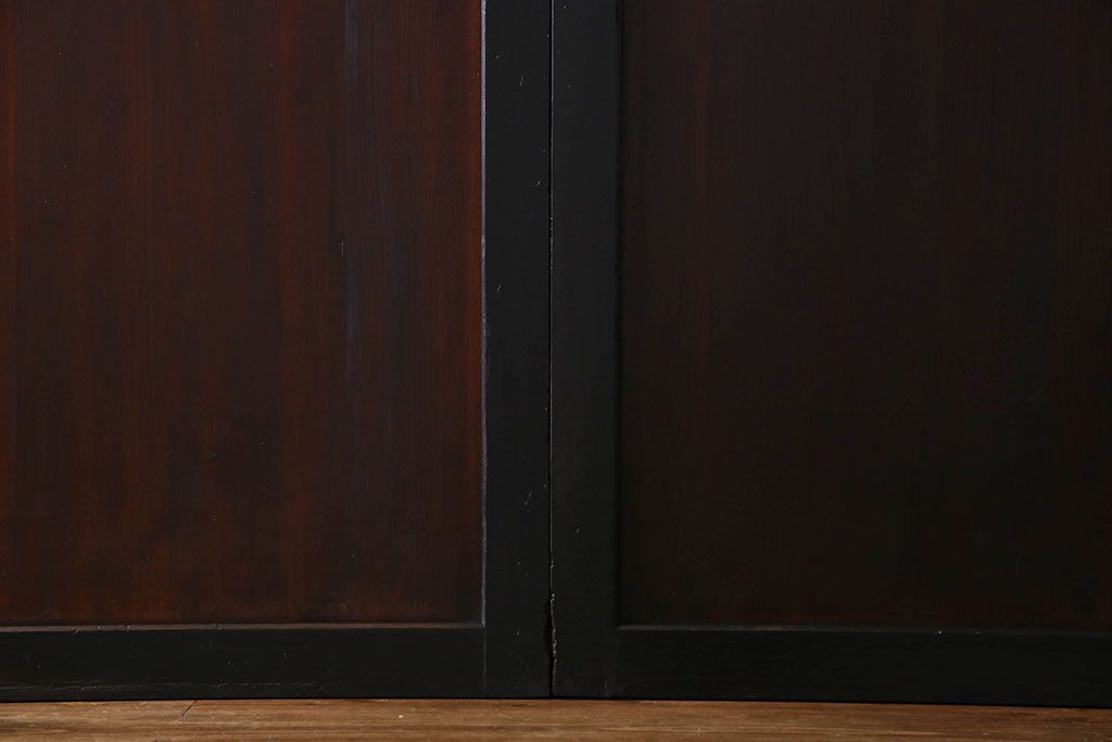 【S様ご成約済み・ご決済用】明治期　古い木製アンティーク帯戸(板戸、引き戸)3枚