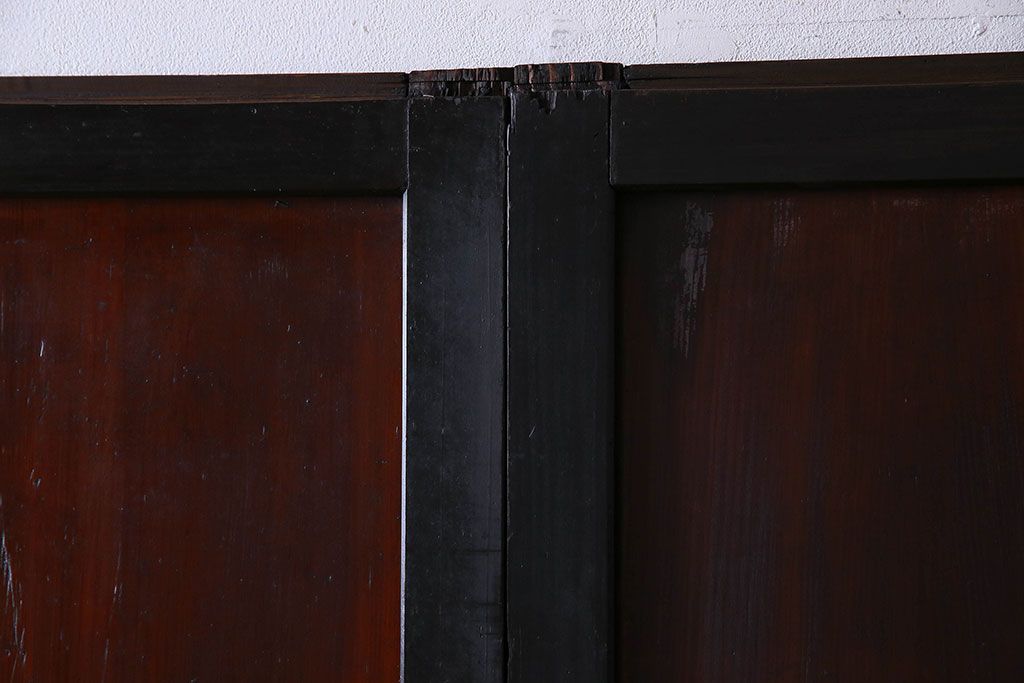 【S様ご成約済み・ご決済用】明治期　古い木製アンティーク帯戸(板戸、引き戸)3枚