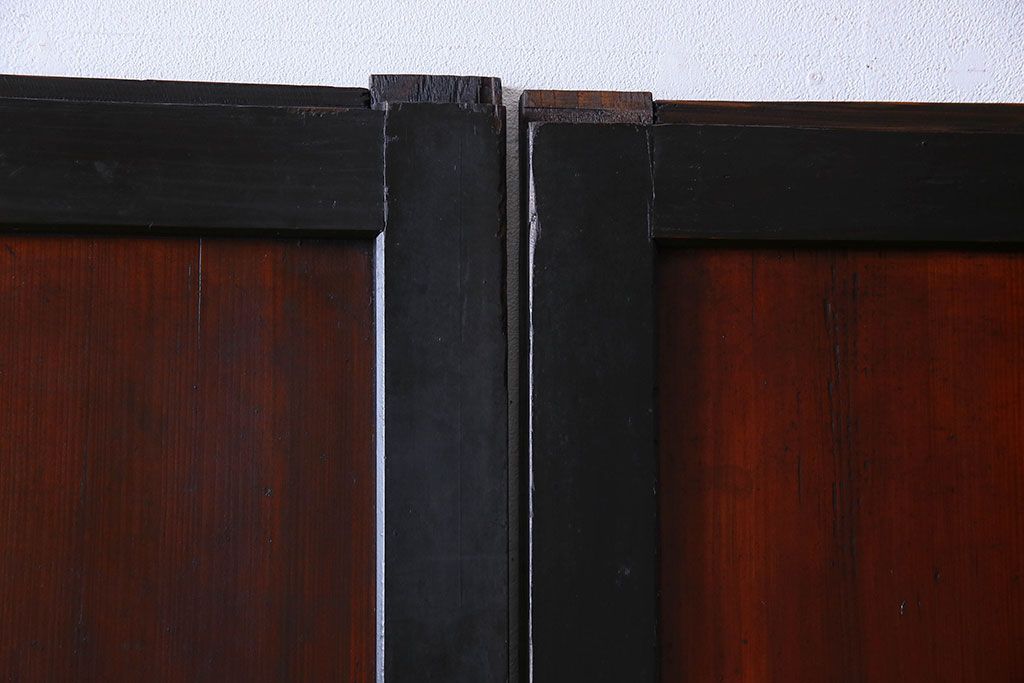 【S様ご成約済み・ご決済用】明治期　古い木製アンティーク帯戸(板戸、引き戸)3枚