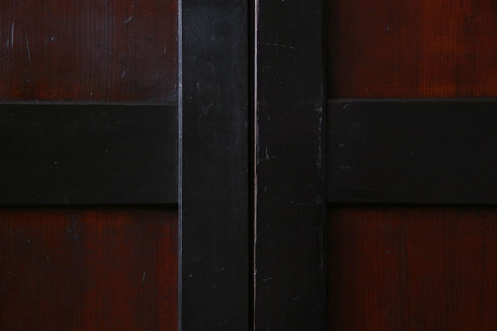 【S様ご成約済み・ご決済用】明治期　古い木製アンティーク帯戸(板戸、引き戸)3枚