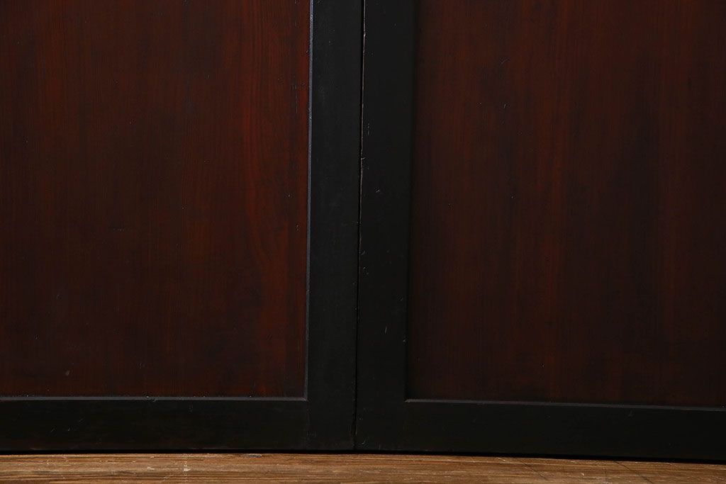 【S様ご成約済み・ご決済用】明治期　古い木製アンティーク帯戸(板戸、引き戸)3枚