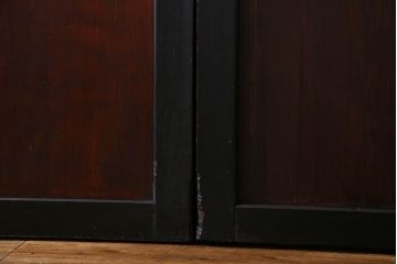【S様ご成約済み・ご決済用】明治期　古い木製アンティーク帯戸(板戸、引き戸)3枚