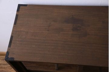 アンティーク家具　和製アンティーク　桐材の質感が味わい深いキャビネット(収納棚、戸棚)