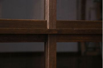 アンティーク家具　和製アンティーク　桐材の質感が味わい深いキャビネット(収納棚、戸棚)