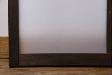 和製アンティーク　すりガラス使用　モダンなデザインのガラス戸(窓、引き戸)4枚組