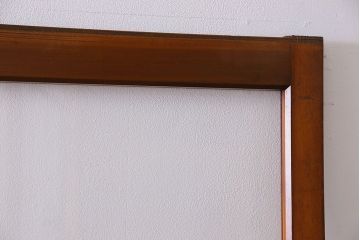 昭和レトロ　3種のガラスがお洒落なガラス戸(引き戸)4枚組