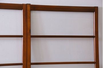 昭和レトロ　3種のガラスがお洒落なガラス戸(引き戸)4枚組