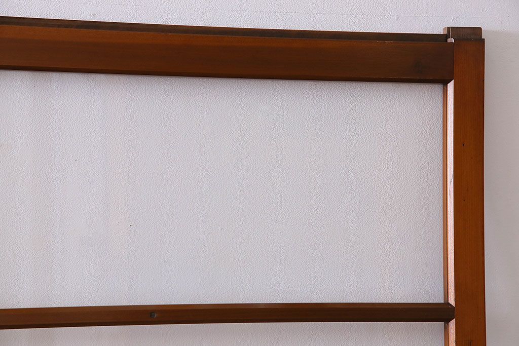 昭和レトロ　3種のガラスがお洒落なガラス戸(引き戸)4枚組