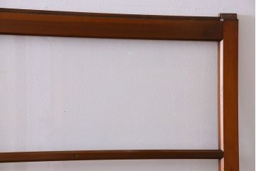 昭和レトロ　3種のガラスがお洒落なガラス戸(引き戸)4枚組