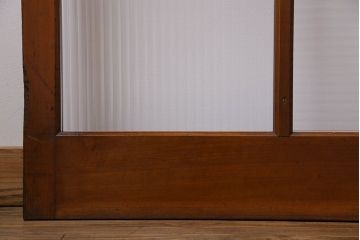 昭和レトロ　3種のガラスがお洒落なガラス戸(引き戸)4枚組