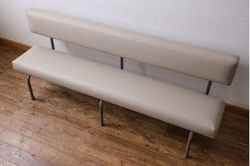 レトロ家具　レトロ　幅広のサイズが魅力的なビンテージベンチ(椅子、イス)